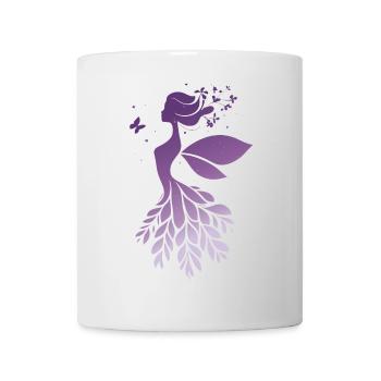 Conte de fées Silhouette de fée Violet Nature Design - Mug blanc - blanc - Devant
