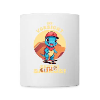 Beware of Skateosaurus - Mug - white - Front