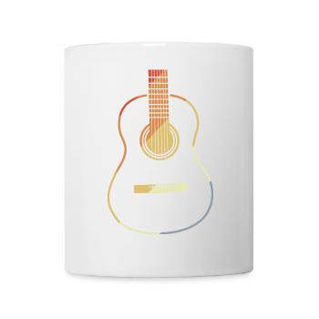 Guitar VIntage Look - Mug - white - Front