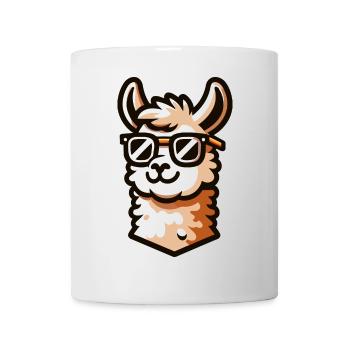 Hipster Llama: The Trendsetting Companion - Mug - white - Front