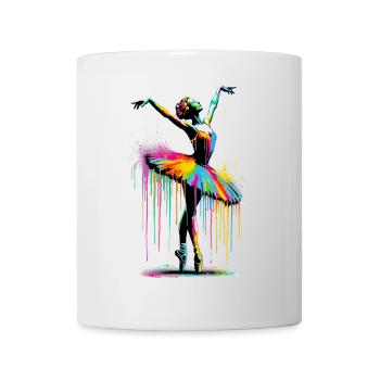Ballet dancer with tutu - Mug - white - Front