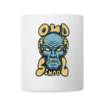 Vieille école - Mug blanc - blanc - Devant