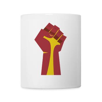 The Raised Fist (Red, Yellow) - Mug - white - Front