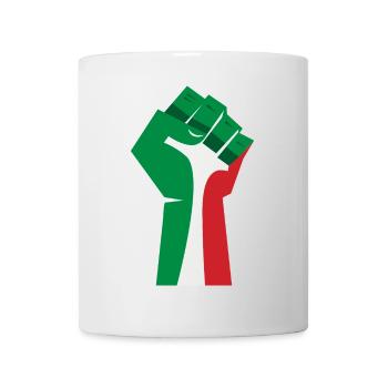 The Raised Fist (Green, White, Red) - Mug - white - Front