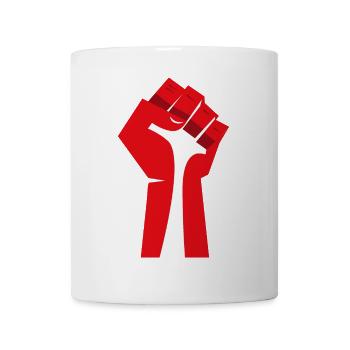 The Raised Fist (Red, White) - Mug - white - Front