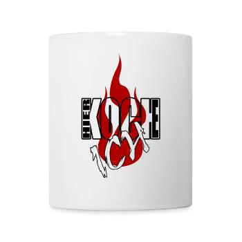 hier koche ich - Tasse - Weiß - Vorne
