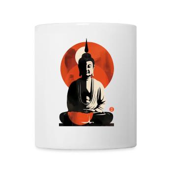 T Shirt Design Buddha meditating - Mug - white - Front