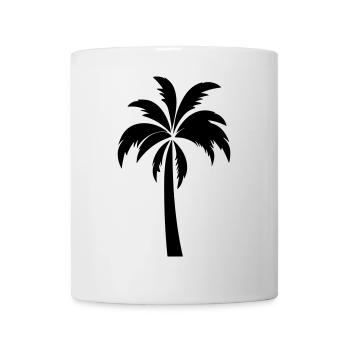 Palme - Tasse - Weiß - Vorne