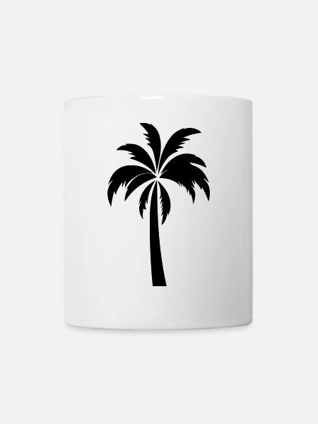 Palme - Tasse - Weiß