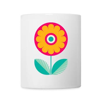 Süße bunte Blume - Tasse - Weiß - Vorne