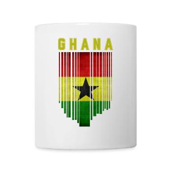 Ghana Flagge, ghanaischer Stolz - Tasse - Weiß - Vorne