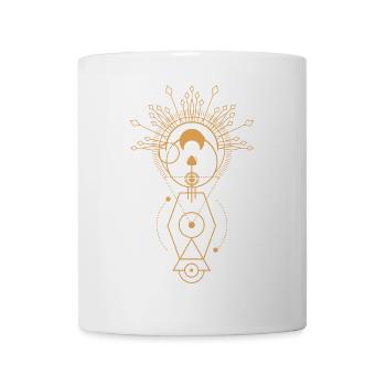 Golden Sacred Geometry Mandala - Mug - white - Front