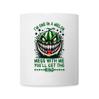 Ich bin eins in einer Melone. Leg dich mit mir an, Summerween - Tasse - Weiß - Vorne