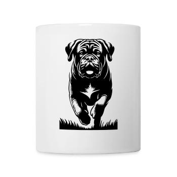 Bordeauxdogge - Tasse - Weiß - Vorne