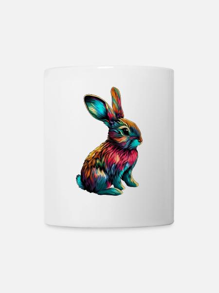 Kaninchen - Tasse - Weiß