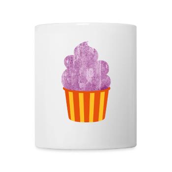 Cream Cream Mug Strips Purple Summer Cream - Mug - white - Front