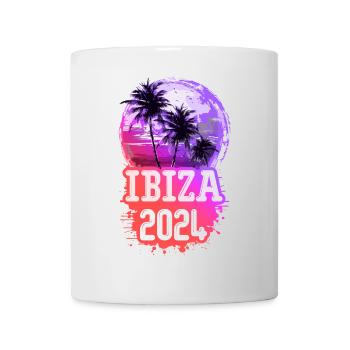 Ibiza 2024 Palmen - Tasse - Weiß - Vorne