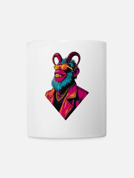 Devil Monkey - Tasse - Weiß
