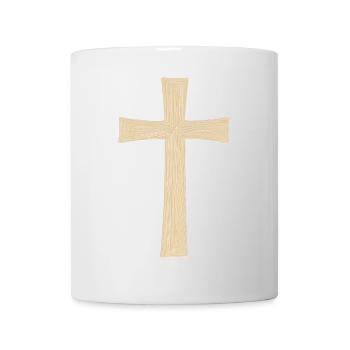 Kreuz - Tasse - Weiß - Vorne