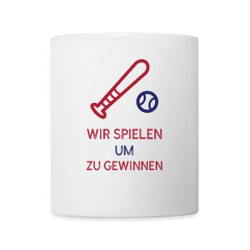 Jouez pour gagner - Mug blanc - blanc - Devant