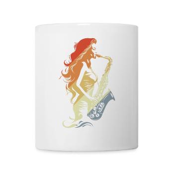 Saxophone Player Vintage - Mug - white - Front