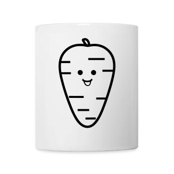 Karotte - Tasse - Weiß - Vorne