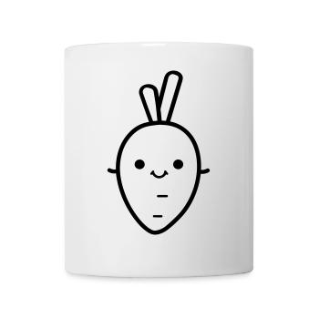 Karotte - Tasse - Weiß - Vorne
