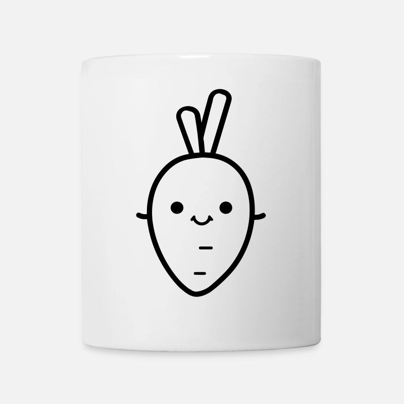 Karotte - Tasse - Weiß