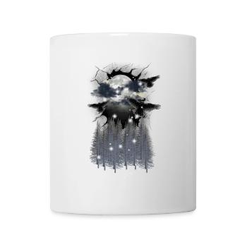 Halloween Forest Ravens Moon Mystical Nature Birds - Mug - white - Front
