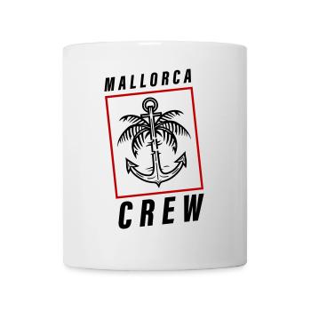 Mallorca Crew Palm Tree Anchor Holidays - Mug blanc - blanc - Devant