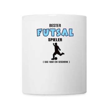 Futsal Spieler Bester Futsalspieler Geburtstag Geb - Tasse - Weiß - Vorne
