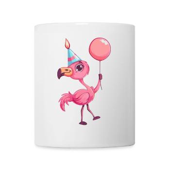 Bande dessinée d’anniversaire Flamingo - Mug blanc - blanc - Devant