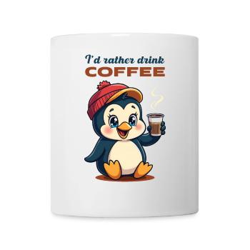 I'd rather drink coffee. - Mug - white - Front