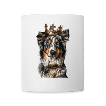 Australischer Schäferhund - Tasse - Weiß - Vorne