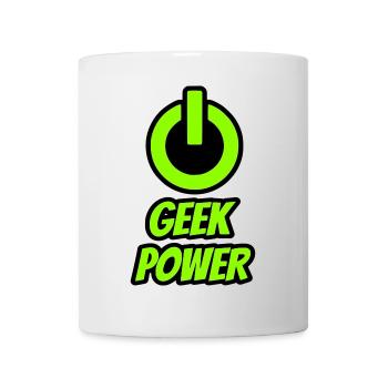 Geek-Macht - Tasse - Weiß - Vorne