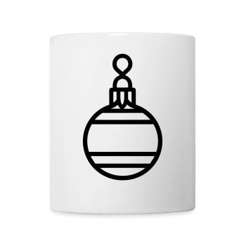 Weihnachtskugel - Tasse - Weiß - Vorne