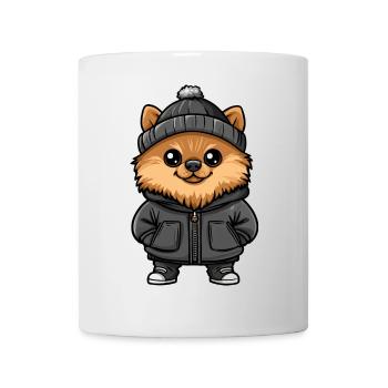 Pomeranian Dog Stylish Pomeranian - Mug - white - Front