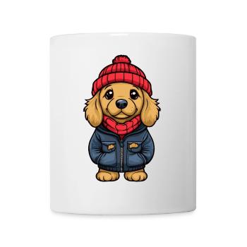 Golden Retriever Chien Élégant - Mug blanc - blanc - Devant