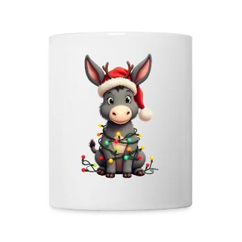 Esel Elfe Weihnachten - Tasse - Weiß - Vorne