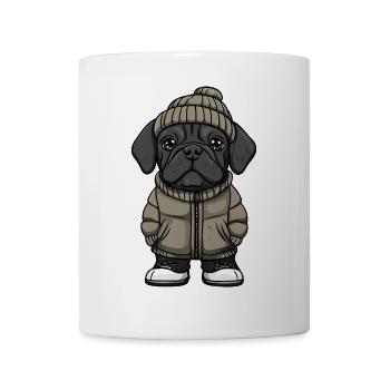 Chien Mastiff Élégant - Mug blanc - blanc - Devant