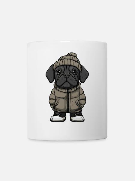 Mastiff Hund Stylisch - Tasse - Weiß