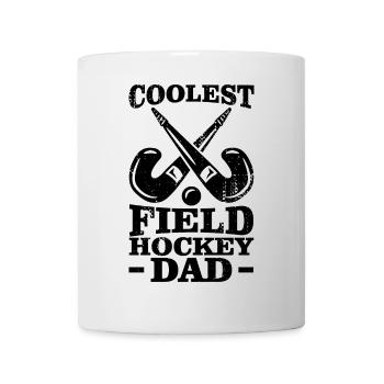 Feldhockey Papa - Tasse - Weiß - Vorne