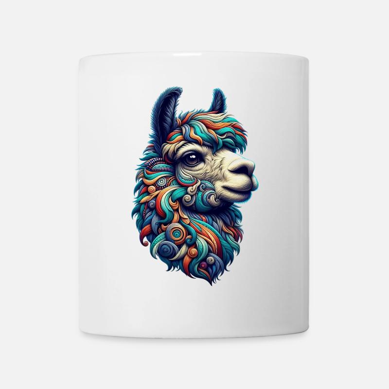 Alpaka - Tasse - Weiß