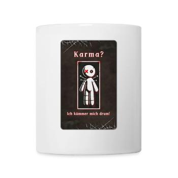 "Karma? I'll take care of it!" - Mug - white - Front