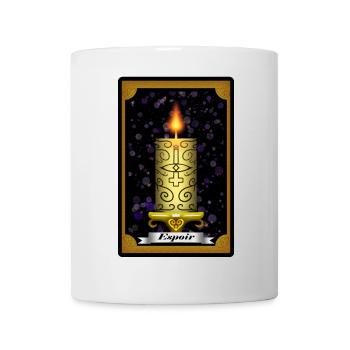 Carte de Tarot "Espoir" - Mug blanc - blanc - Devant