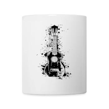 Ukulele Farbklecks - Tasse - Weiß - Vorne