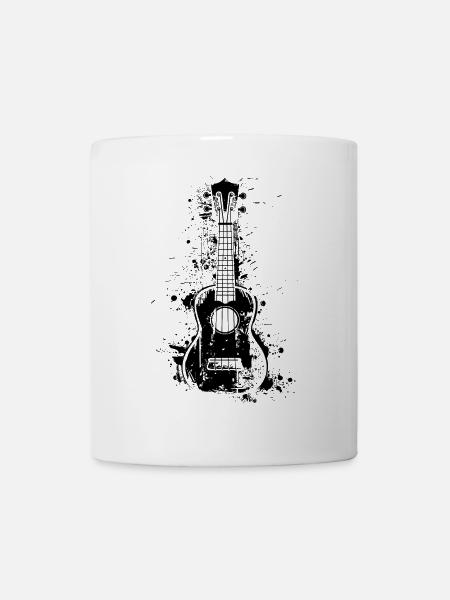 Ukulele Paint Blobs - Mug - white