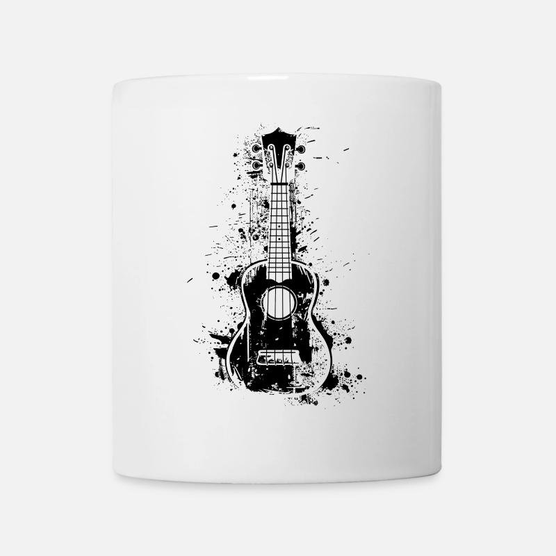 Ukulele Paint Blobs - Mug - white