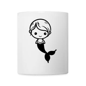 Meerjungfrau - Tasse - Weiß - Vorne