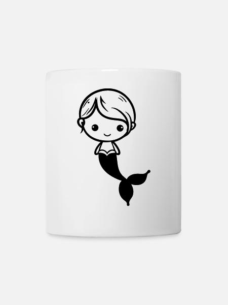 Meerjungfrau - Tasse - Weiß